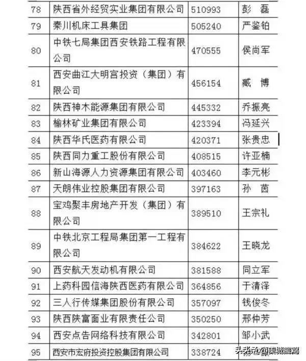 陕西煤业化工集团全国排名,陕西煤业在国内煤炭企业排第几