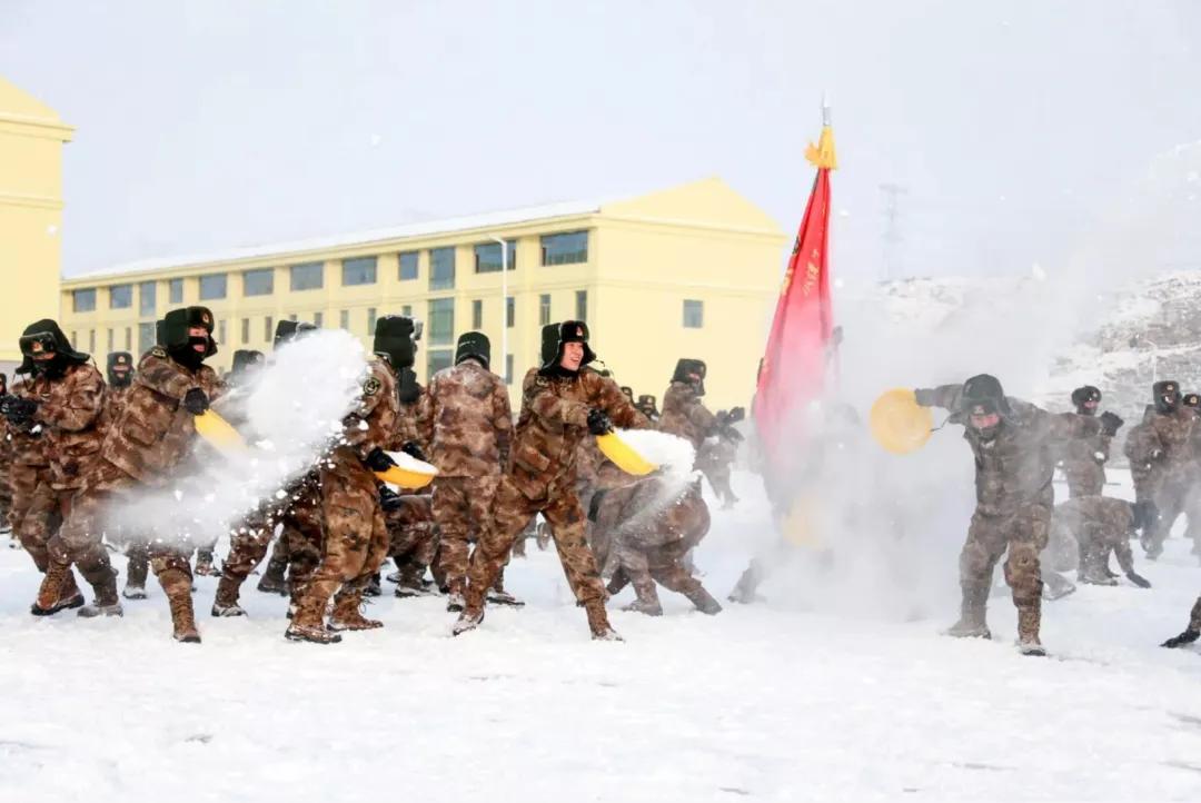 部队里打雪仗,部队打雪仗站岗