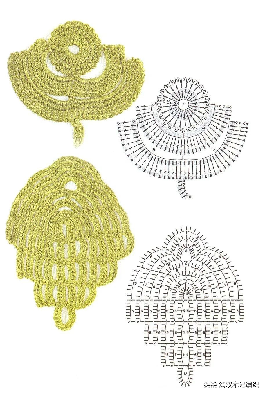 爱尔兰花和叶子大全，最令人心动的钩编之法