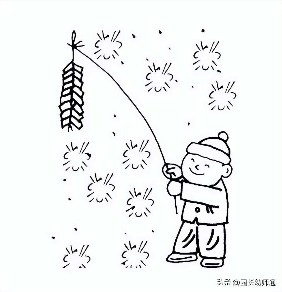 春节简笔画简单又漂亮幼儿园,春节简笔画幼儿园