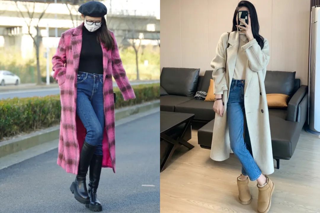 冬季露腿穿搭才真时髦,遮腿型的冬季穿搭