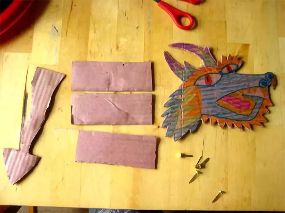 幼师素材】新年手工制作（灯笼+爆竹烟花+中国龙）