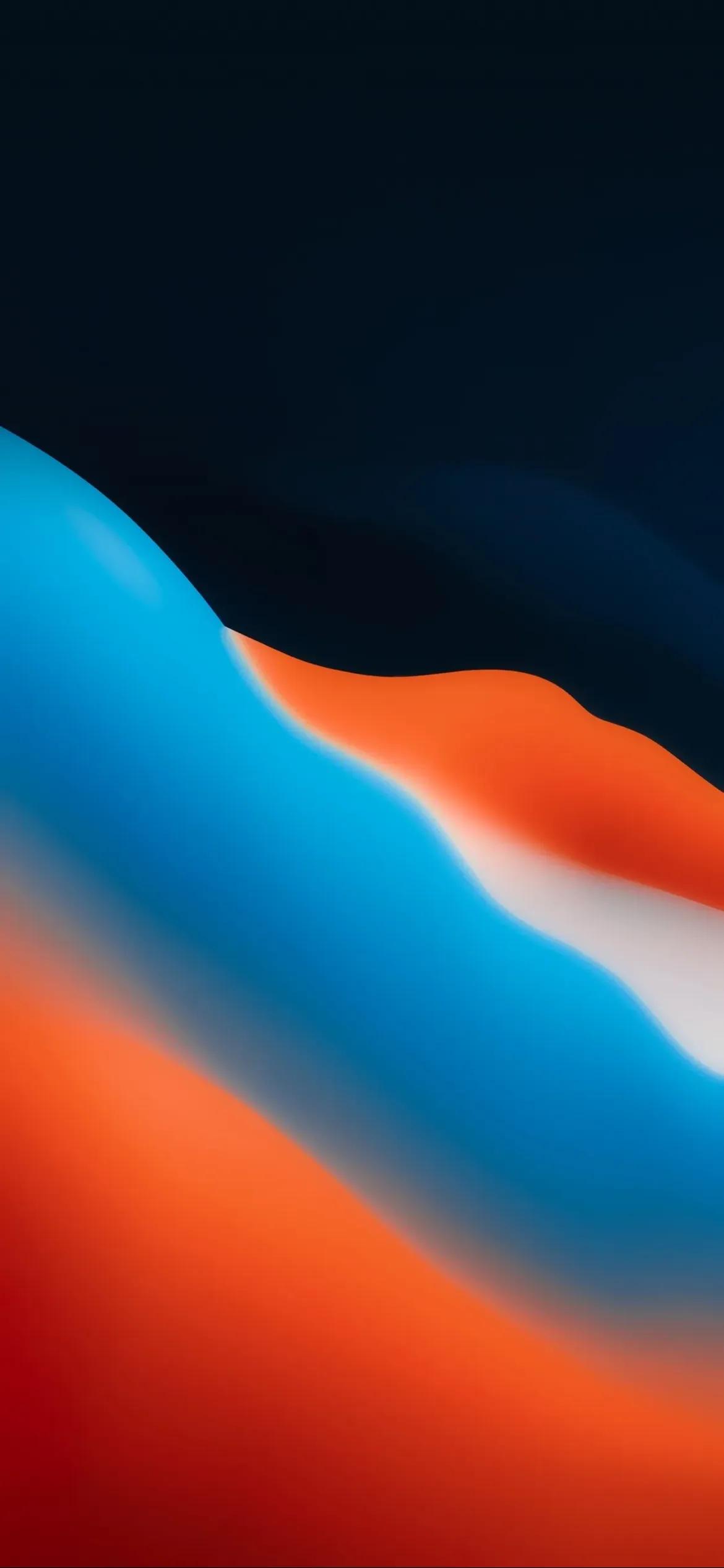 精美彩色上蓝下红壁纸,手机壁纸彩色粉末