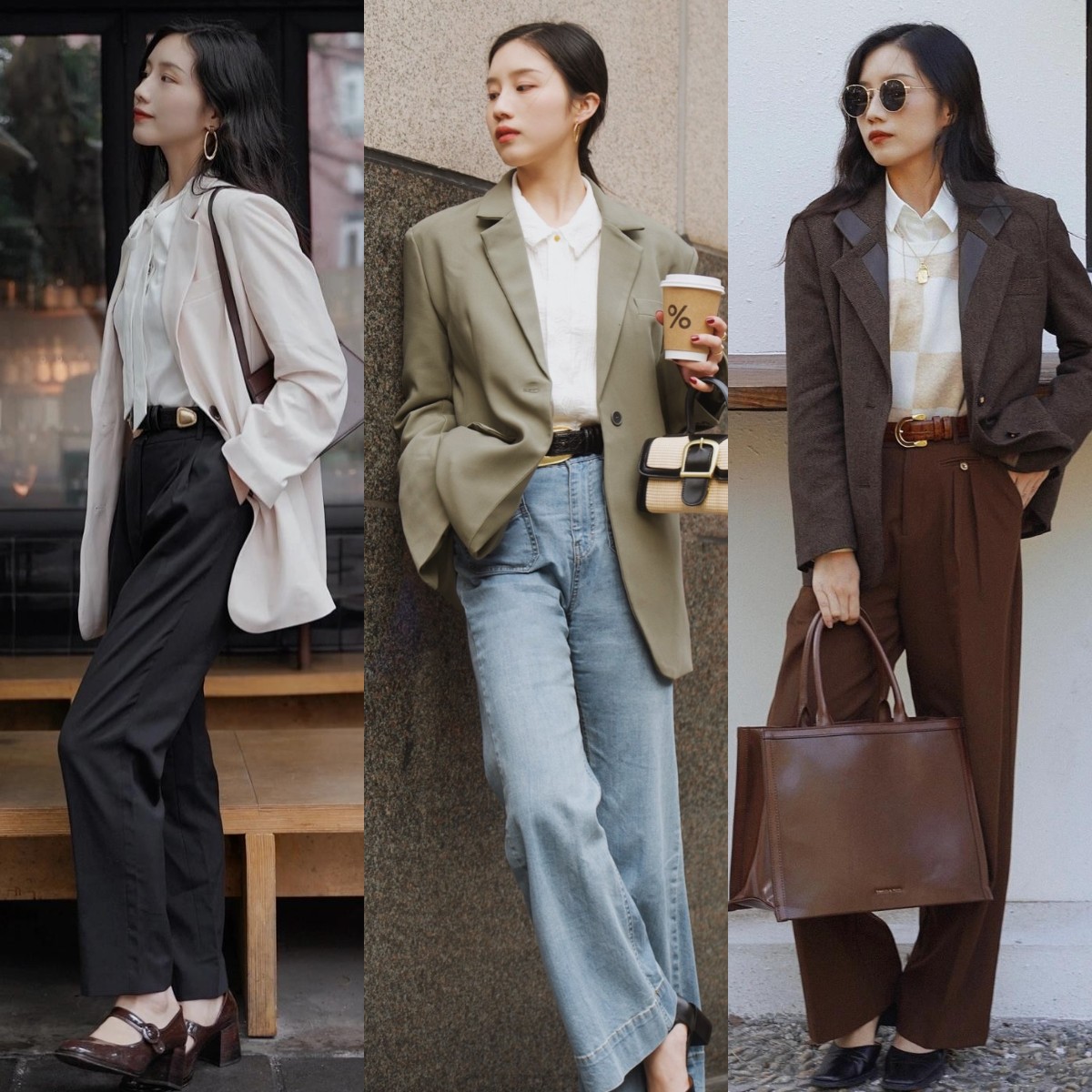 毛衣阔腿裤冬天这样穿才洋气,大毛衣阔腿裤才是秋冬最佳搭配