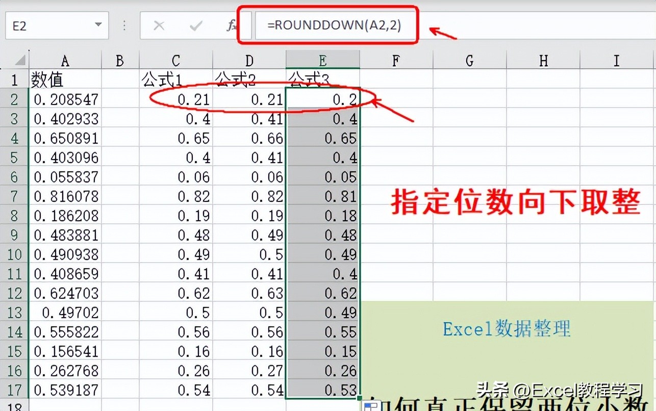 excel怎么去除多余仅保留两位小数,excel如何只实际保留两位小数