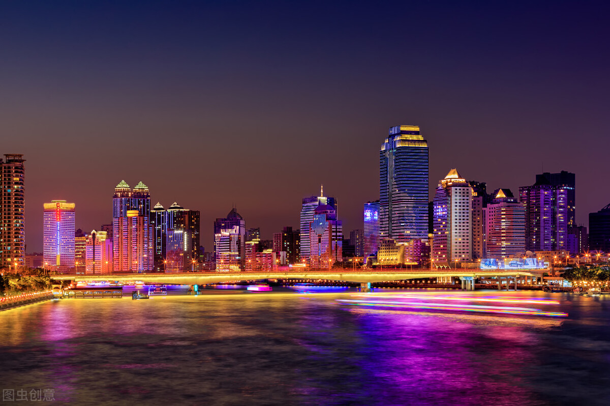 珠江夜游船美图,珠江夜游风景