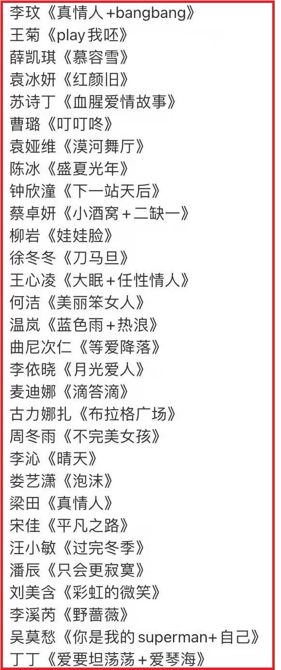 浪姐3淘汰名单,网曝浪姐首期嘉宾阵容