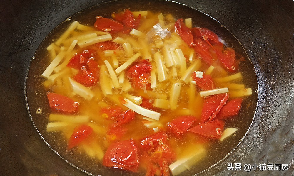 粉皮豆腐肉丝怎样烧最对老人胃口,西红柿豆腐豆芽肉丝汤做法大全
