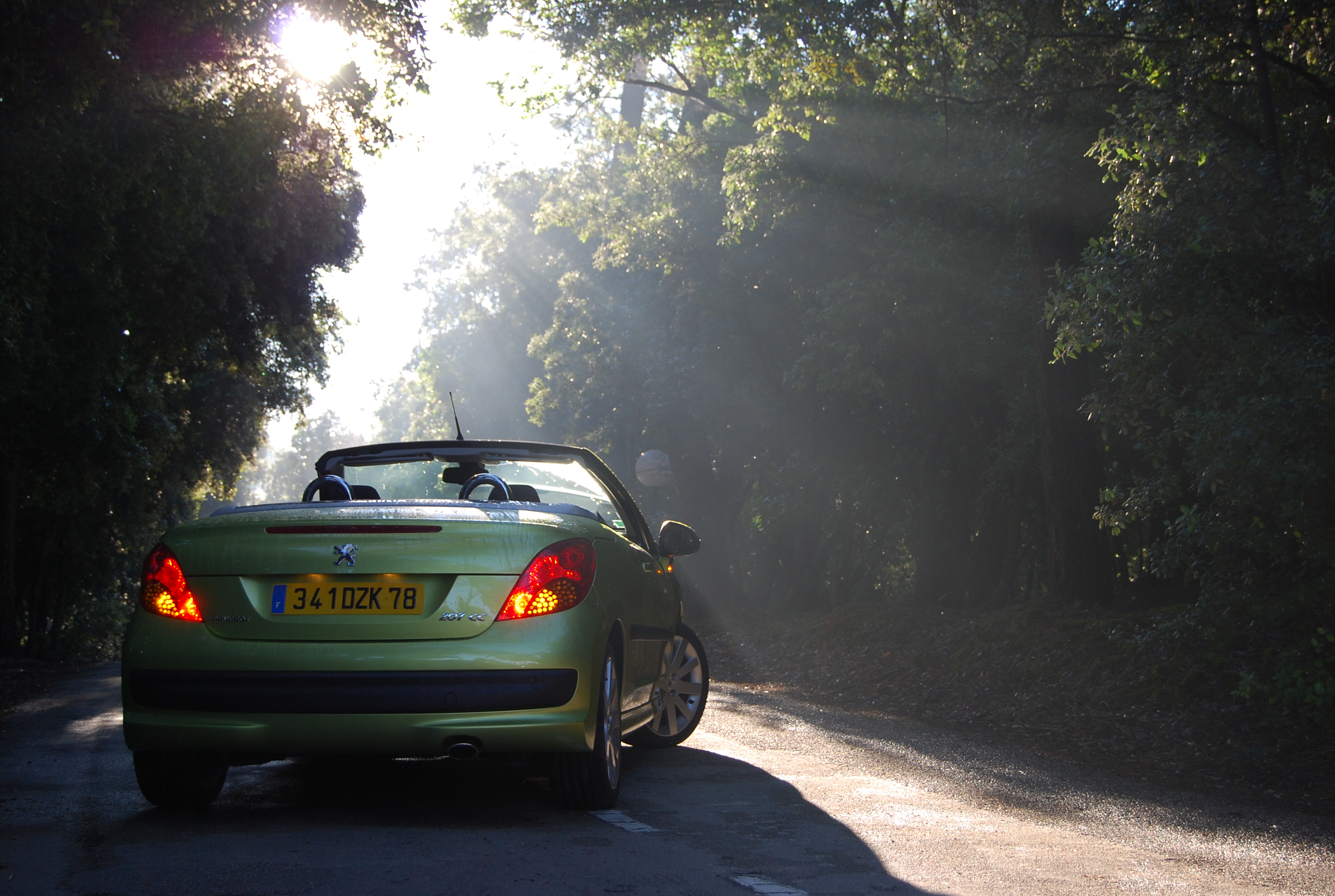 我们在巴黎拍的视频,标致207cc1.6t增压器