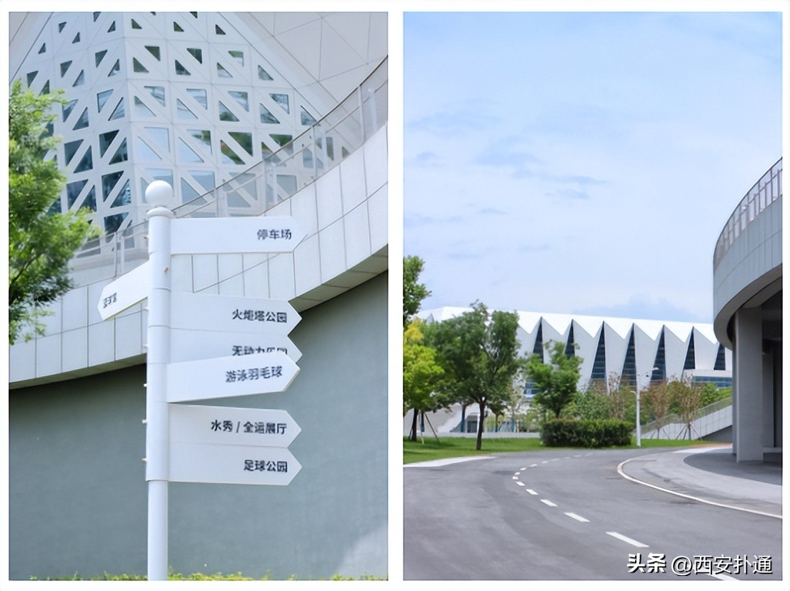 西安奥体中心音乐喷泉现在开放吗,西安奥体中心和兰州奥体中心对比