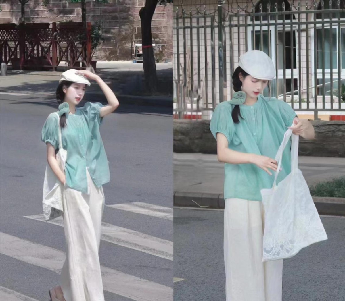 清爽十足的夏季穿搭了解下,清新干净又十分有质感的日常穿搭