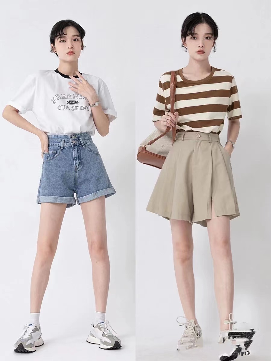 夏天穿短裤怎样让腿视觉上显瘦,短裤怎么穿搭显瘦显腿长