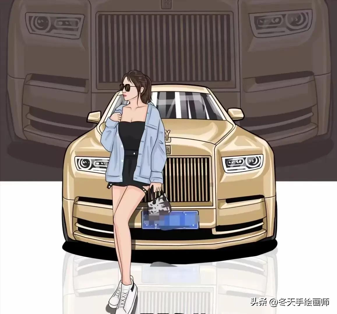 制作自己和车的漫画头像,怎么弄漫画汽车头像