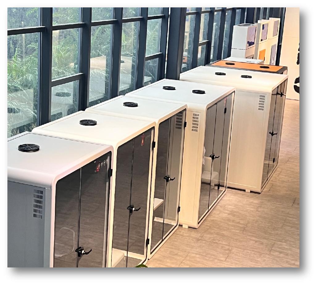 开放式办公休息室设计,办公静音舱设计效果