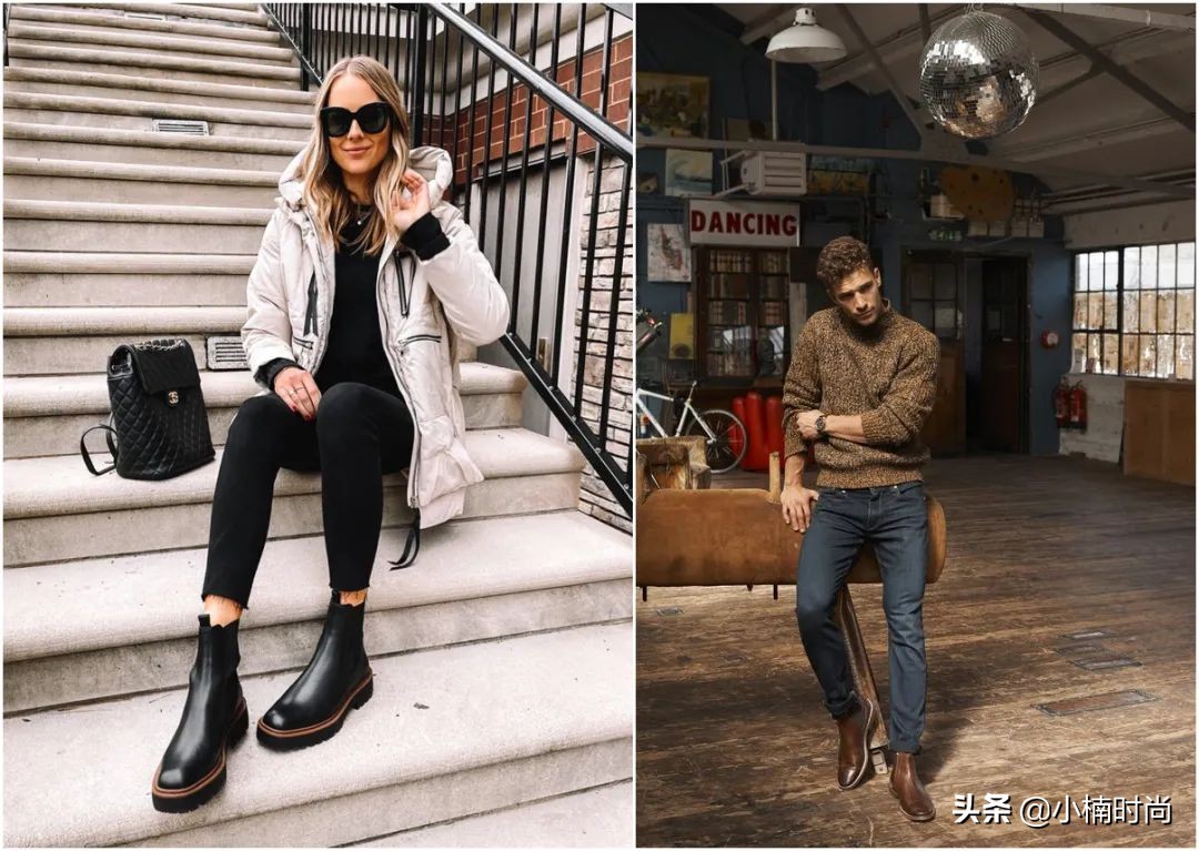 切尔西靴跟马丁靴哪个更好搭配,英伦风显瘦切尔西靴穿搭
