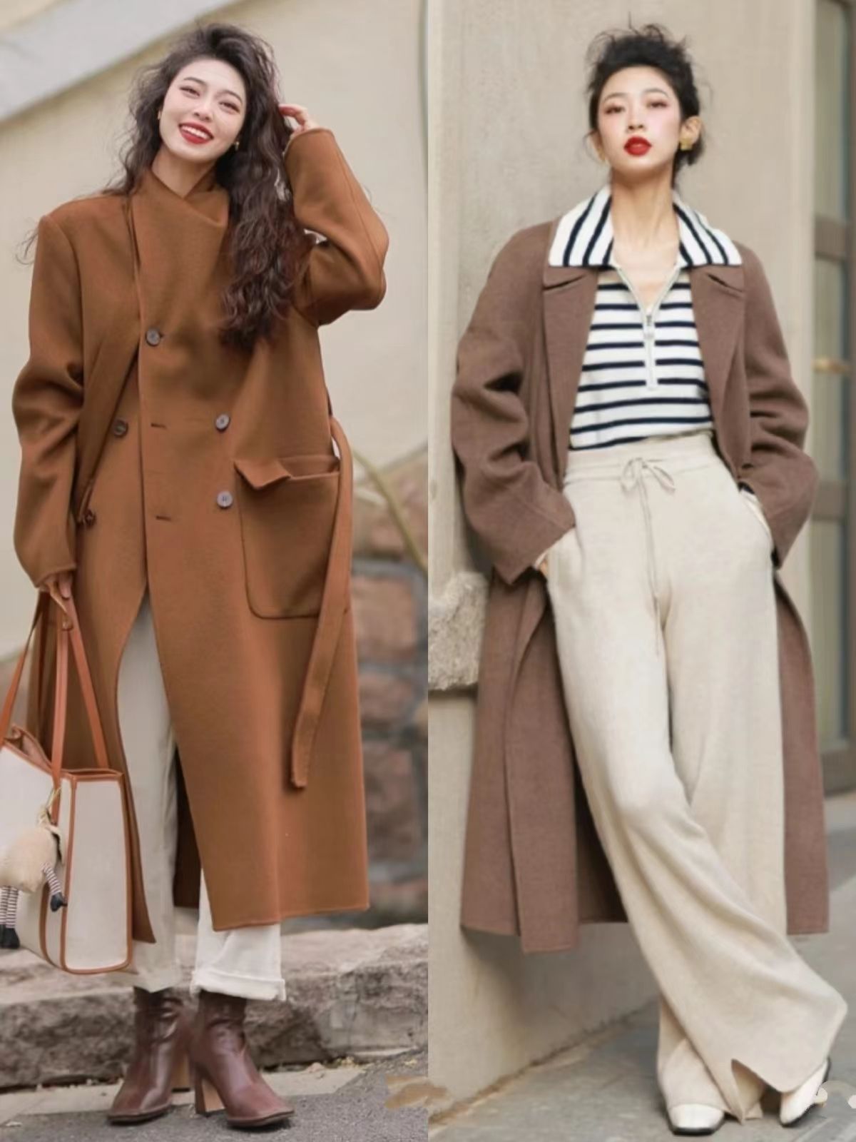 大地色系十分适合秋冬季节穿搭,冬季色系搭配图高级感