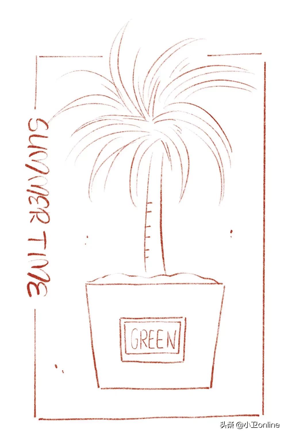 油画棒森系小清新插画教程,油画棒教程简单新手插画