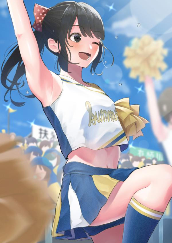 啦啦队员可爱小图,啦啦队员二次元图片