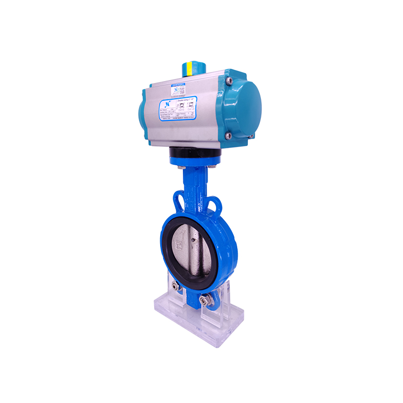 气动对夹式蝶阀装配过程,气动对夹式蝶阀