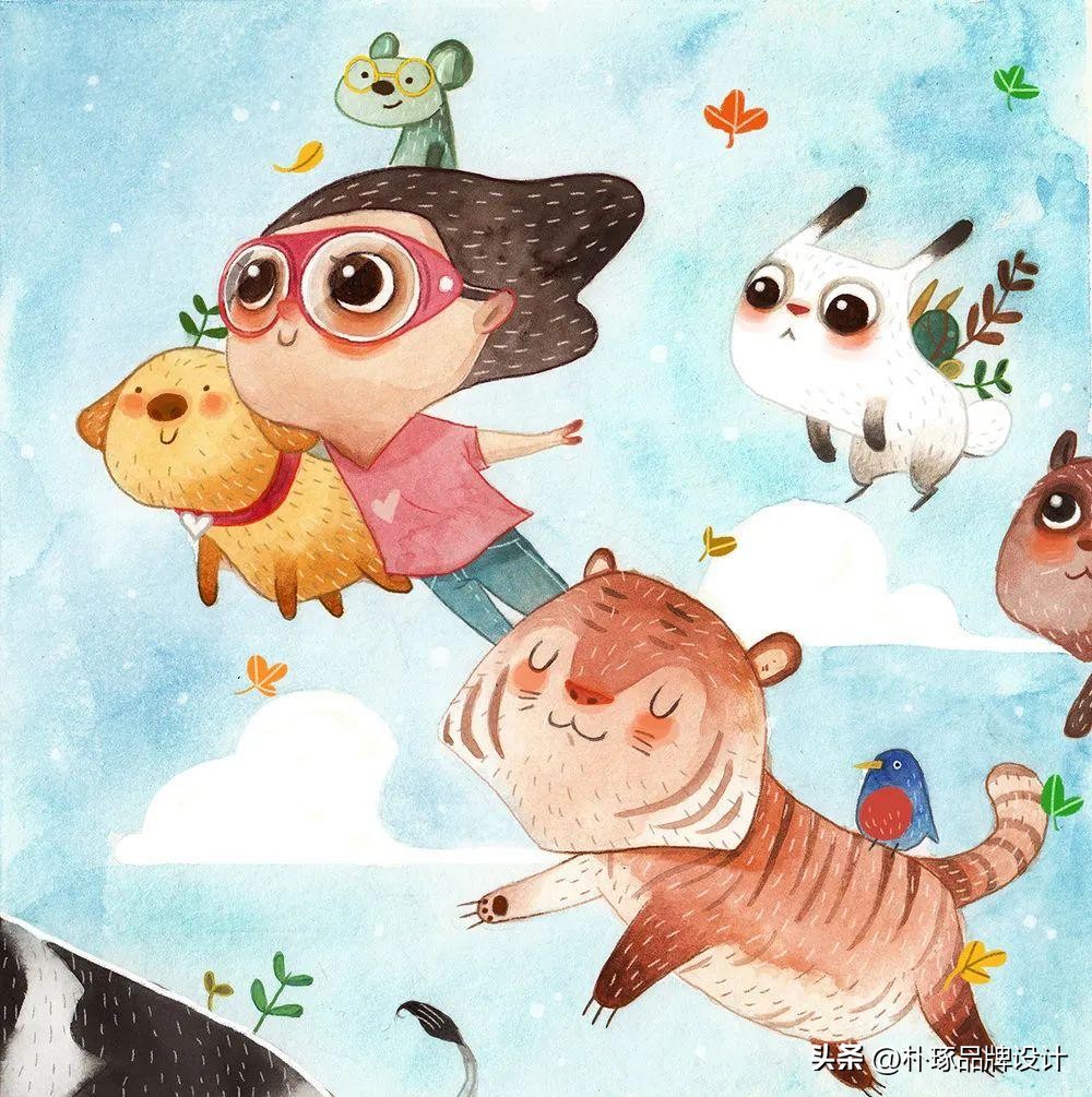 有深度意境的插画,如此清新淡雅的插画太有美感了