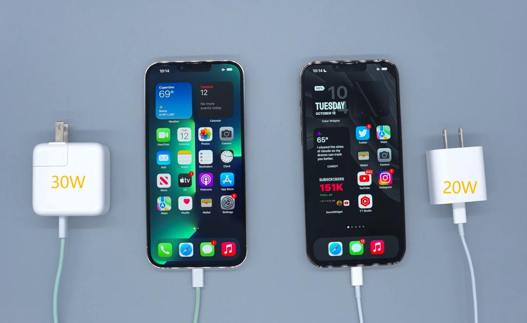 iphone13pro和iphone13promax,iphone13promax可以用30w充电头吗