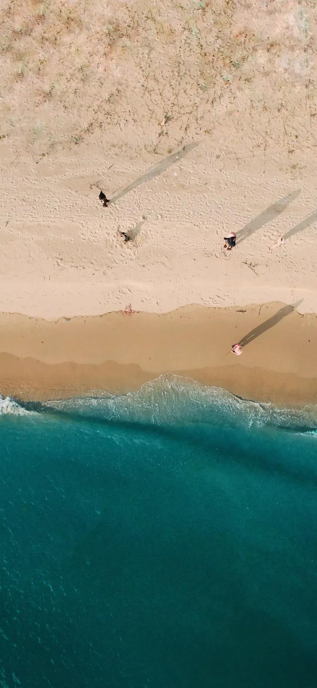 大海壁纸｜大海边，守候朝霞，聆听海浪的乐章