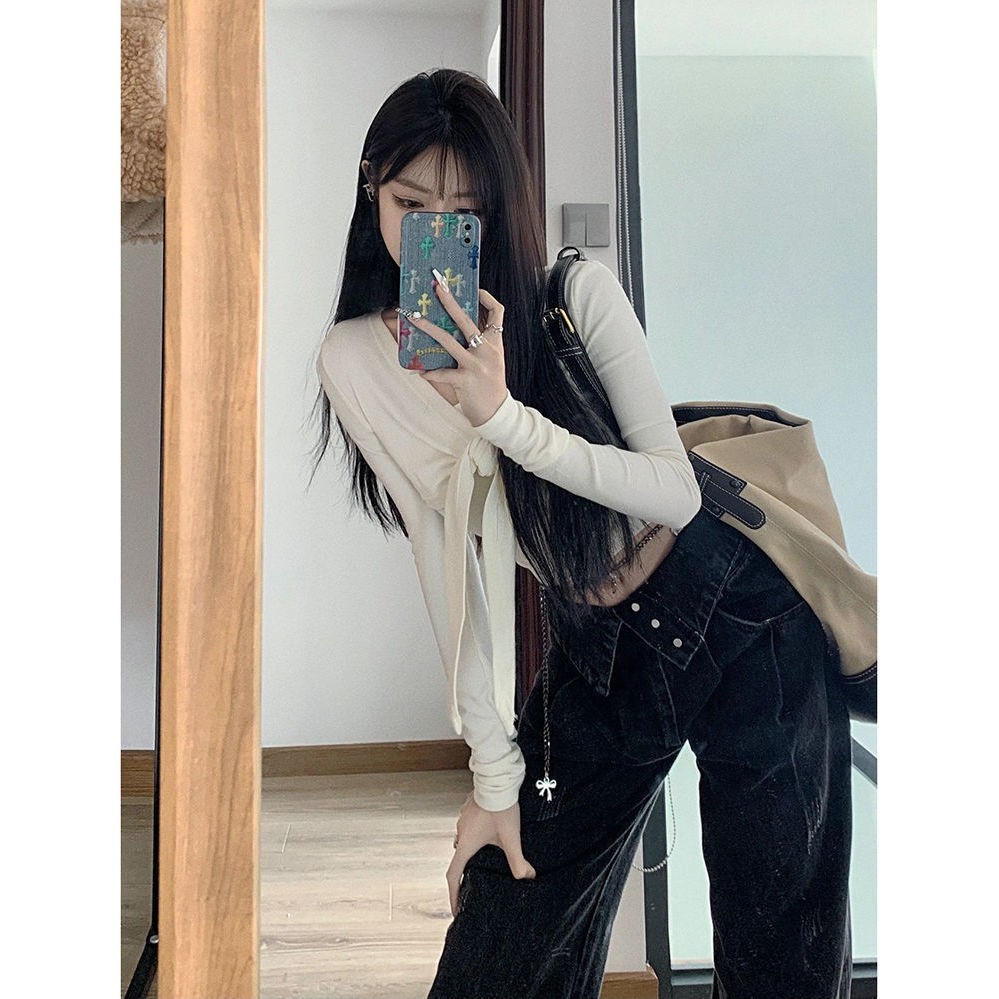 宽松复古港味直筒牛仔裤,加长港味风直筒牛仔裤