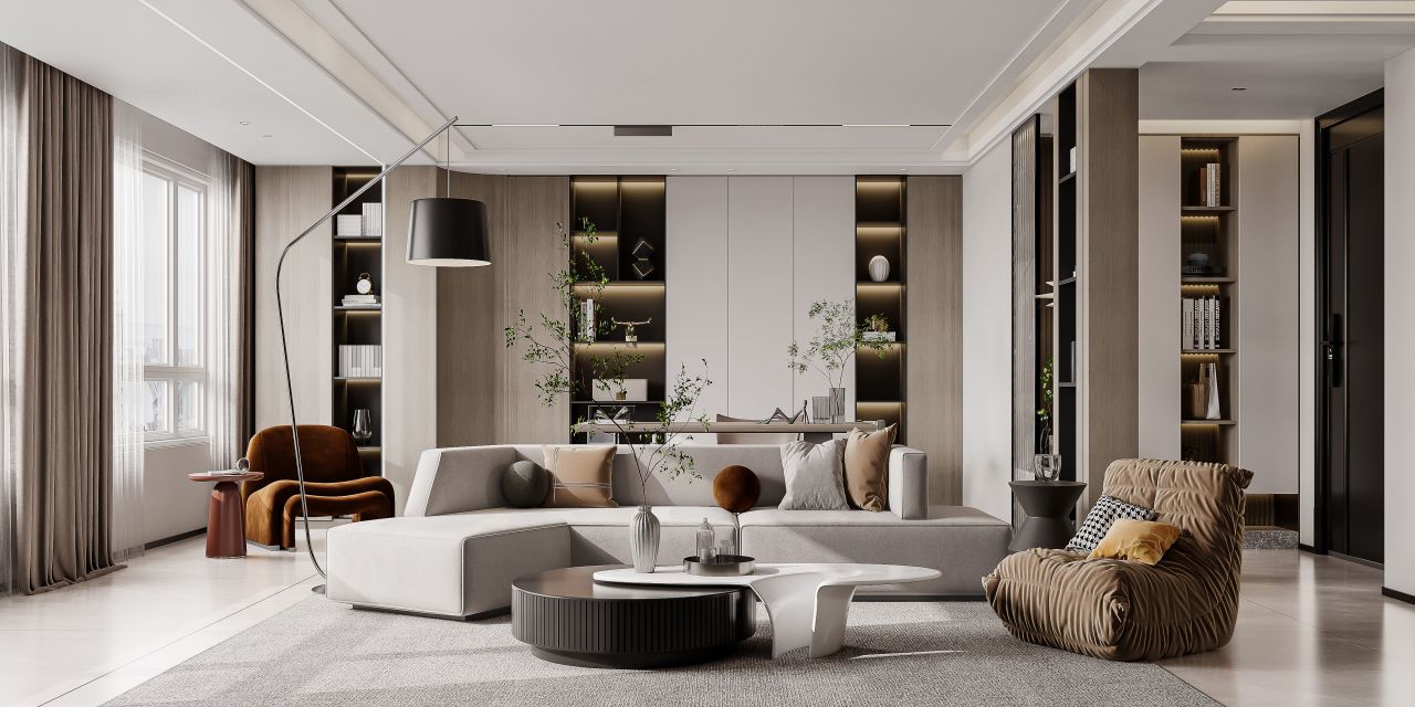 挖呀挖到宝！卧室书桌柜、背景墙一体，还白赚10㎡收纳空间