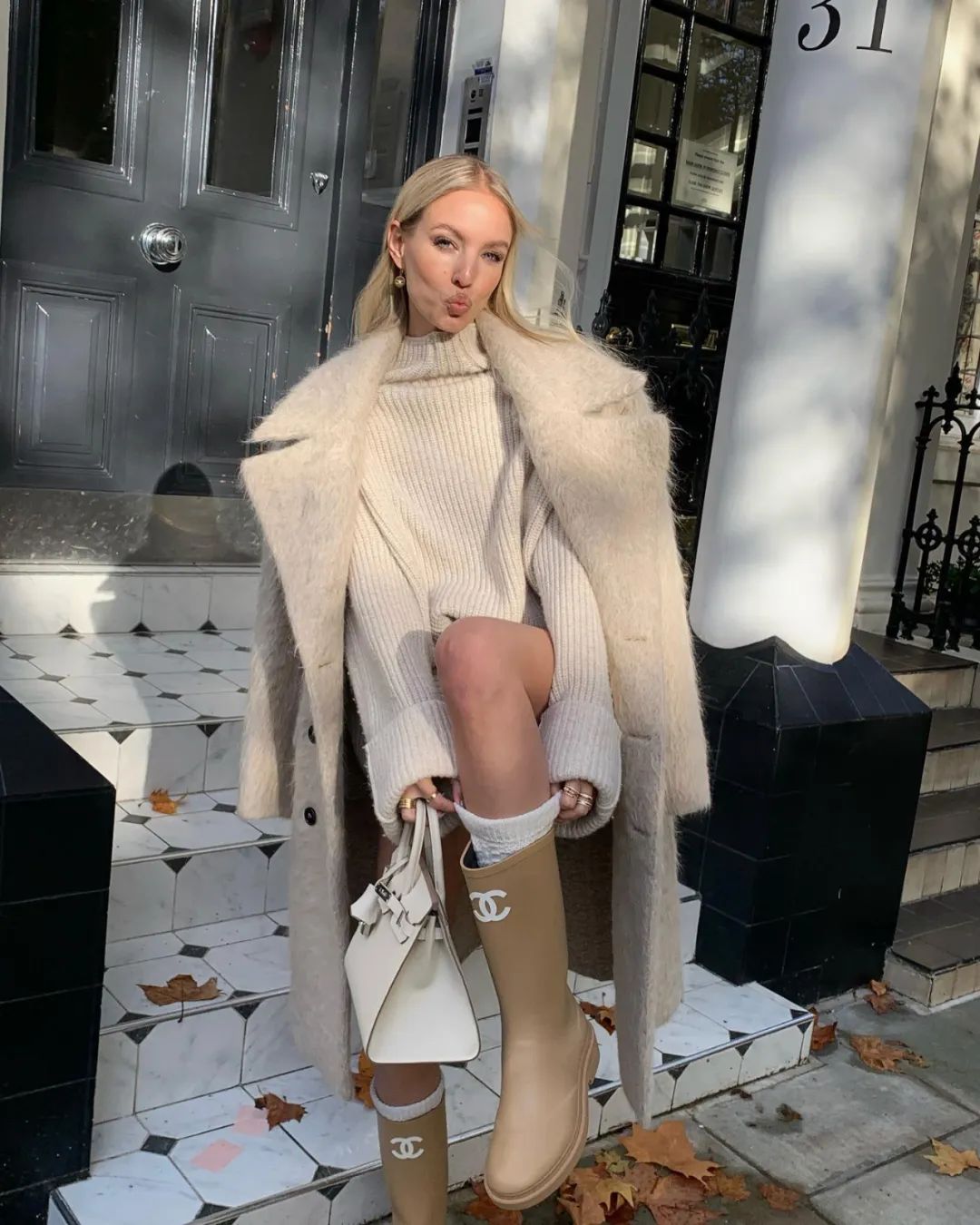 袜套堆堆袜穿法教程,袜套堆堆袜休闲怎么穿