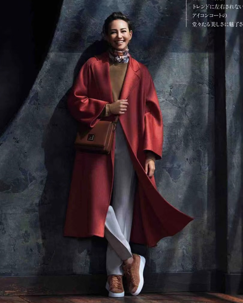 红格子大衣的穿搭技巧,穿大衣有技巧这样穿才好看