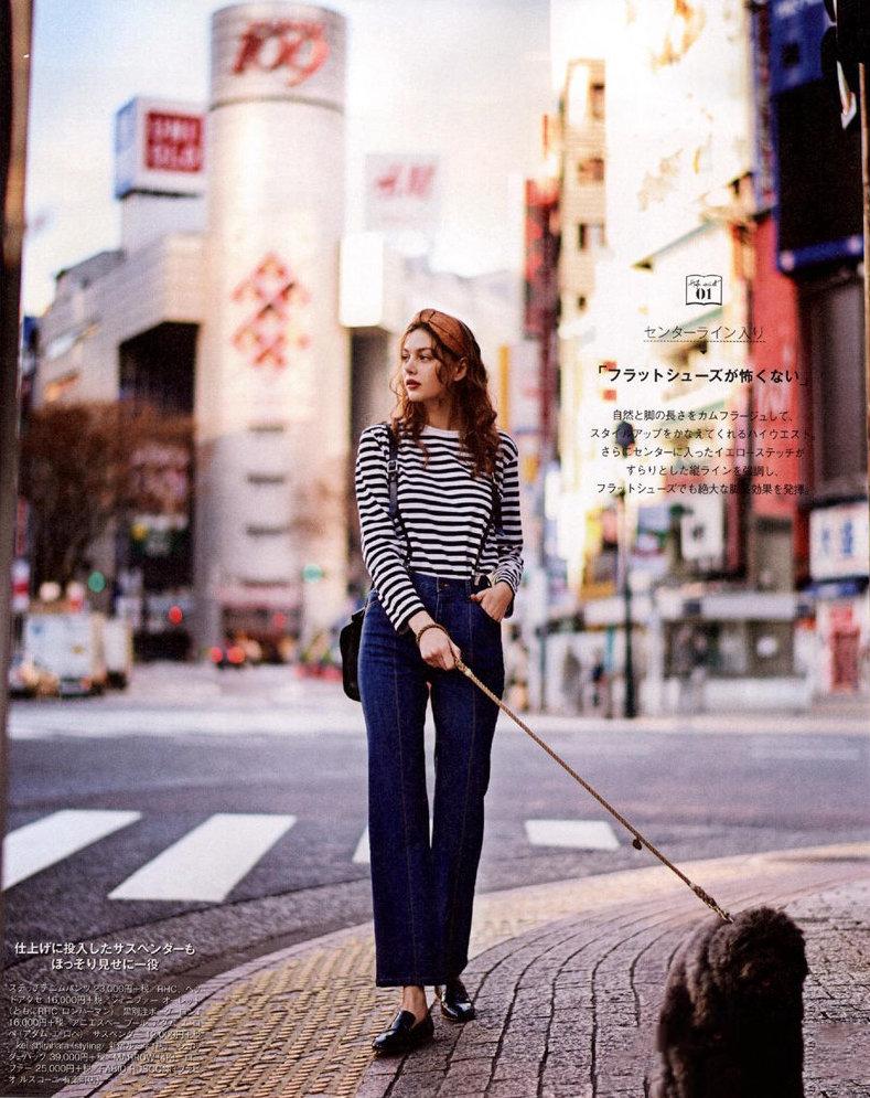 春款时髦牛仔裤怎么搭配,秋冬款彩色牛仔裤搭配