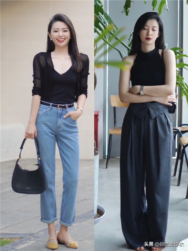 如今流行这样穿洋气显瘦立竿见影,好看又显瘦的衣服穿搭