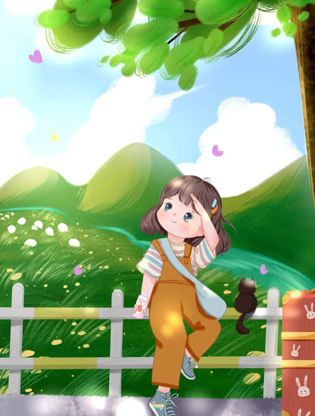 插画希望能治愈你的不开心,插画治愈心理