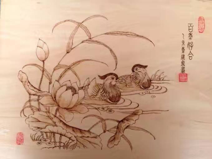 传承中国传统非遗烙画,非遗烙画100幅