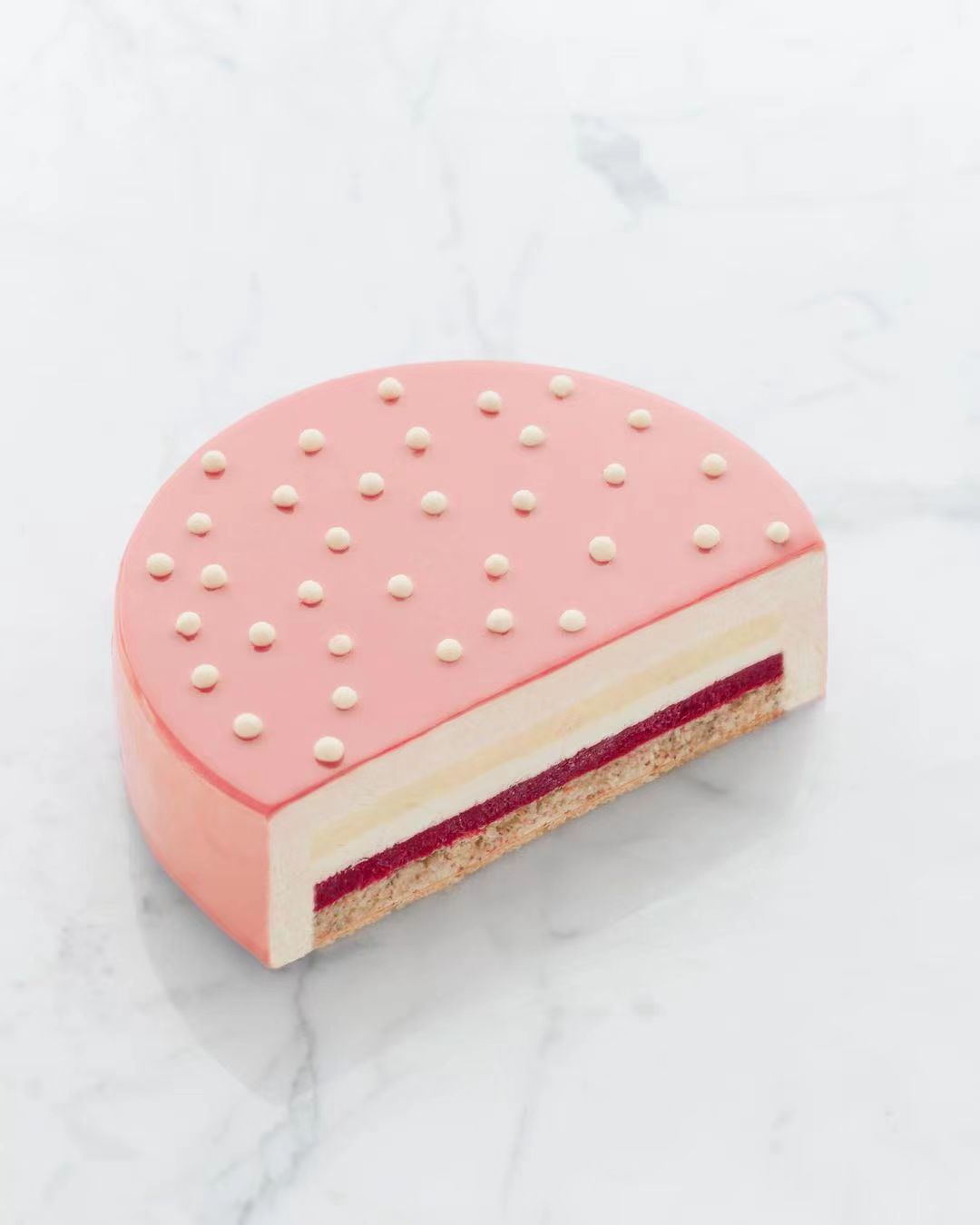 蛋糕切面,蛋糕两层夹心切面图片