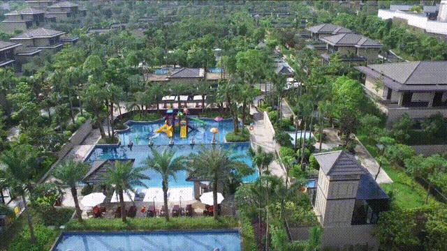 广州森林海嬉水乐园温泉视频,广州市增城区森林度假水上乐园