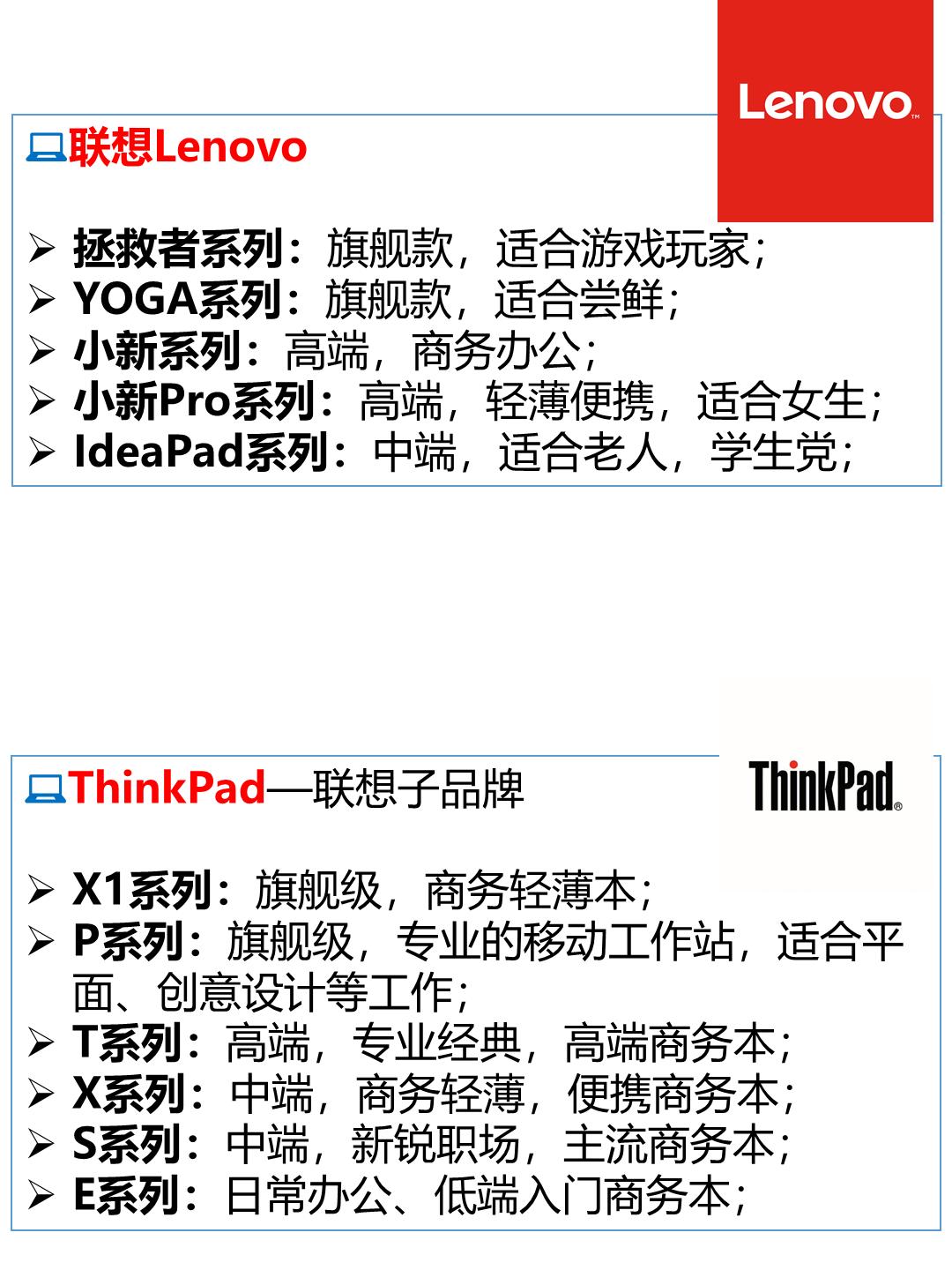 笔记本电脑各个系列质量排行,笔记本电脑品牌及型号