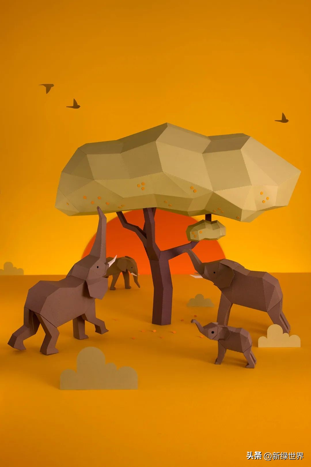 纸艺作品绘画,千变万化的纸艺术作品