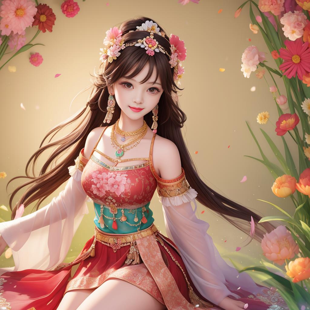 ai绘画古风蓝色,ai绘图古风美人系列