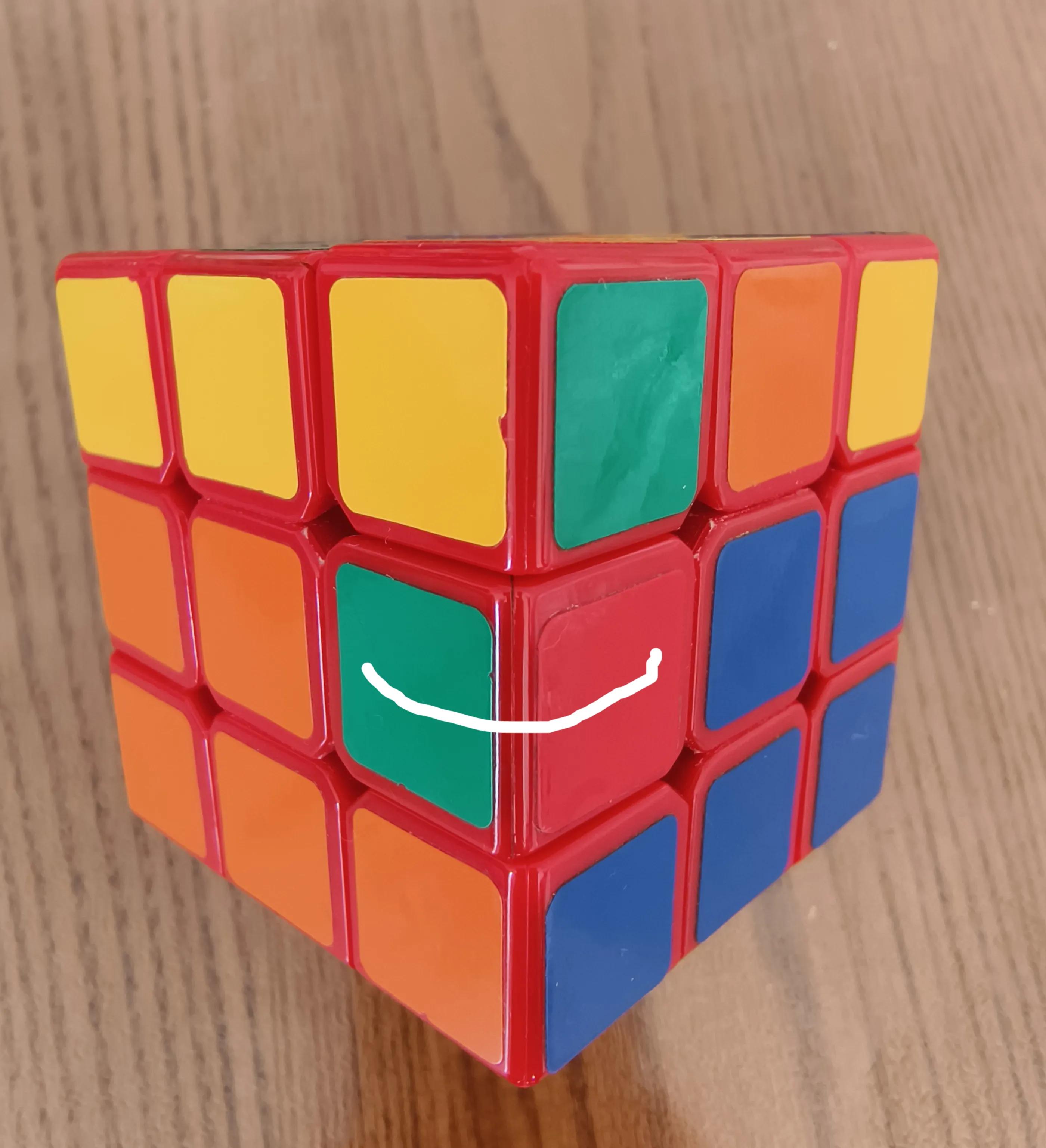 三阶魔方第三层十字复位,魔方顶角复位三阶