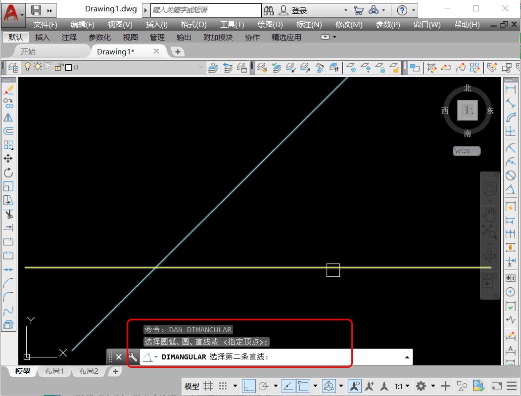 cad标注角度符号为什么在右下角,cad怎么标注两条直线之间的角度