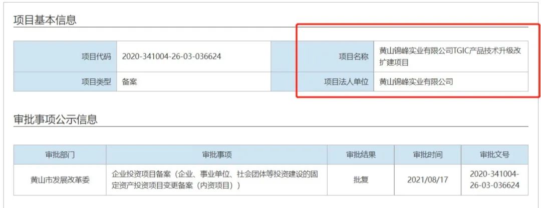 黄山锦峰TGIC技改项目,六月份正式出产品