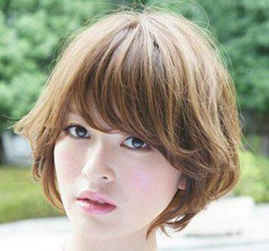 沙宣头发型图片短发小女孩,短发沙宣头烫发发型图片