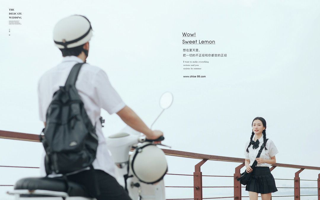 这回拿的是偶像剧男女主剧本，高甜剧情式婚纱照