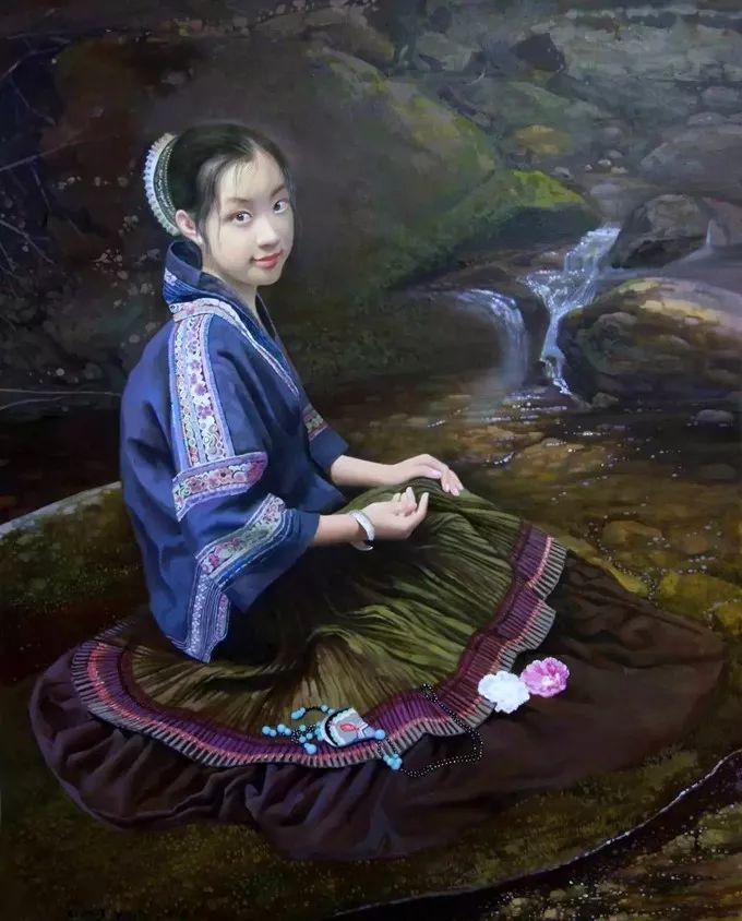 一个喜欢用上帝视角绘画女性人体美的画家，《心中的美好》舒展美