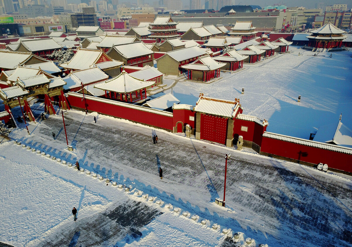 沈阳故宫和北京故宫雪景对比,中国四座故宫