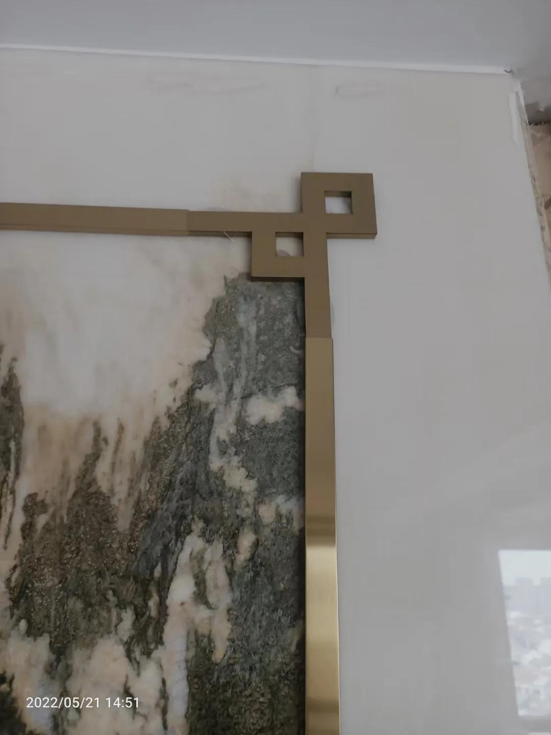 弧形背景墙弧形门套,客厅不锈钢窄边门套造型效果图