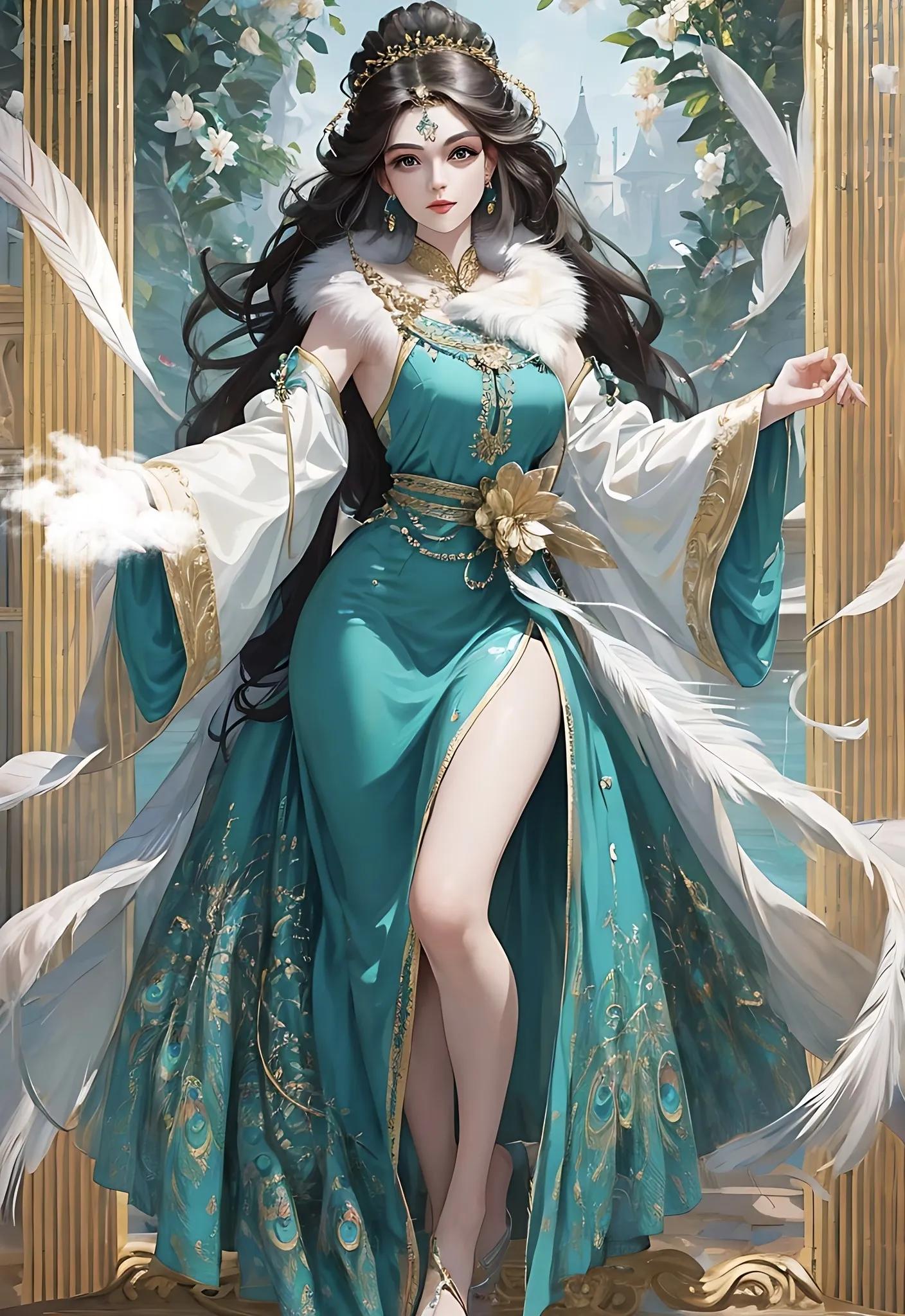 绝美孔雀公主,今日分享惊艳到你的古诗词