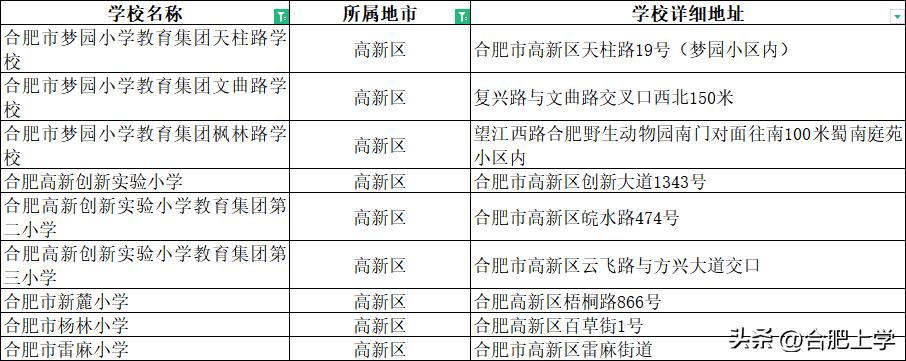 2021年合肥中小学排名,2023合肥小学排名前二十名