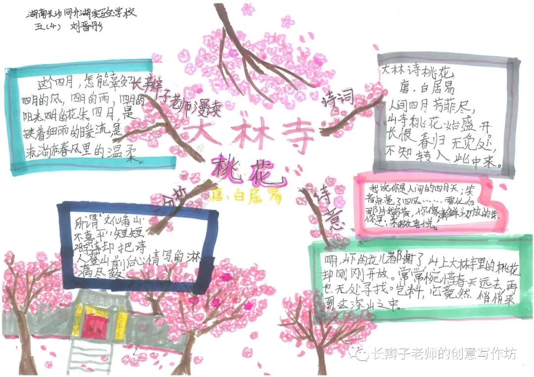 7年级上册古诗思维导图带画,古诗文鉴赏答题模板思维导图